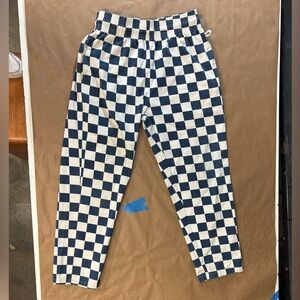 Cookman navy white checkered lounge pants, excellent used condition